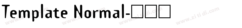 Template Normal字体转换